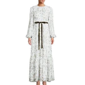 Antionio Melani x Nicola Bathie Sophia Printed Chiffon Maxi Dress